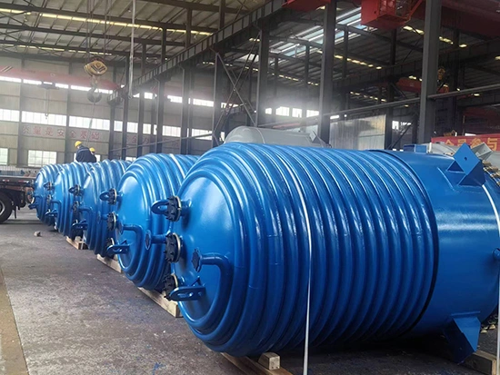 เครื่องปฏิกรณ์เคลือบแก้วครึ่งท่อพร้อมปลอกหุ้ม