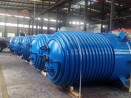 เครื่องปฏิกรณ์เคลือบแก้วครึ่งท่อพร้อมปลอกหุ้ม