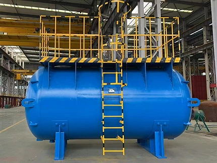 ถังเก็บเคลือบแก้วแนวนอน