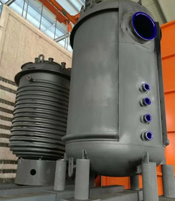 เครื่องปฏิกรณ์ขนาดใหญ่ พร้อมช่องต่อด้านข้างเพิ่ม