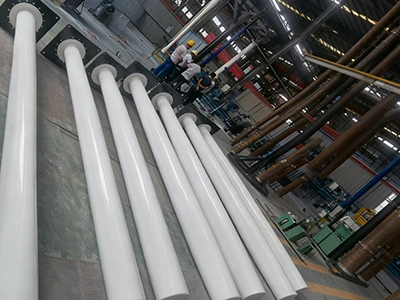 ท่อแลกเปลี่ยนความร้อนเคลือบแก้วสีขาว