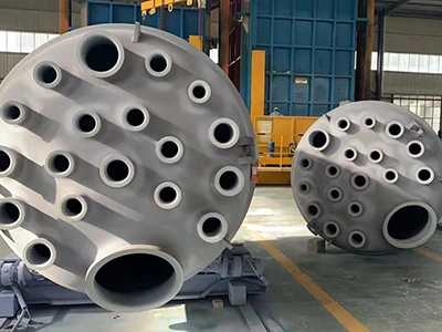 ฝาครอบเครื่องปฏิกรณ์หลายช่องเคลือบแก้วสีขาว