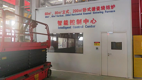 60m³, เตาเผาเคลือบแก้วแนวตั้ง 80m³